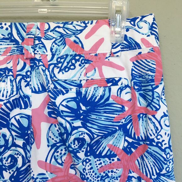 Lilly Pulitzer Chipper Shorts Women 0 Cotton Tropical Print Bermuda 10” Preppy - Picture 11 of 12